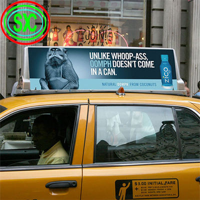 Modalità di guida di controllo asincrono per 5 mm di dimensione di passo veicolo LED Signage Soluzione pubblicitaria efficace