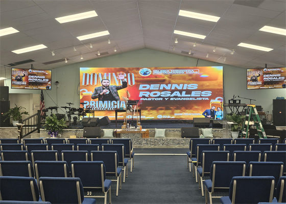 Display a LED con angolo di visione ampio a noleggio con angolo orizzontale e verticale di 120° per un'esperienza visiva ottimale