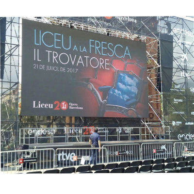 Prezzo buono Il colore pieno all'aperto aperto del gabinetto p10 di servizio posteriore impermeabile di P10 ip65 ha condotto la visualizzazione ha condotto il pannello 320* 160mm per il adverti in linea