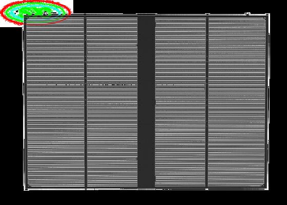 Display LED RGB trasparente che combina un design sottile e un'elevata luminosità per una pubblicità efficace su architetture moderne in vetro