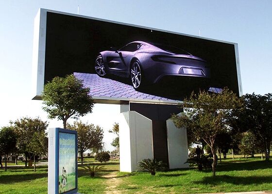 Acque resistenti Large led Billboard P6 Fixed Frame Street Advertising Wall Screen