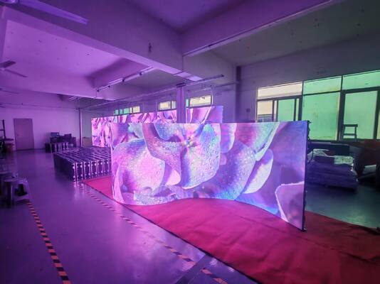 Display a LED a colori pieni p2.5 interno con armadio da 640x480mm 3840hz tasso di aggiornamento