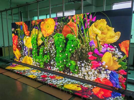 Display a LED a colori pieni p2.5 interno con armadio da 640x480mm 3840hz tasso di aggiornamento