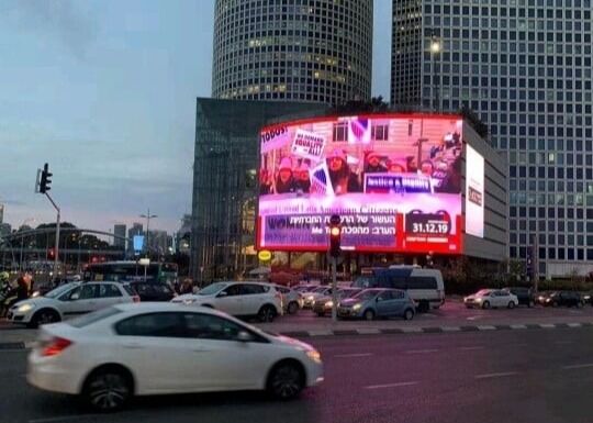 armadio posteriore impermeabile per manutenzione con apertura p10 display a led a colori per esterni