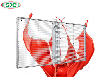 2000 cd/mq Luminosità schermo LED trasparente, cartelloni pubblicitari a LED a colori