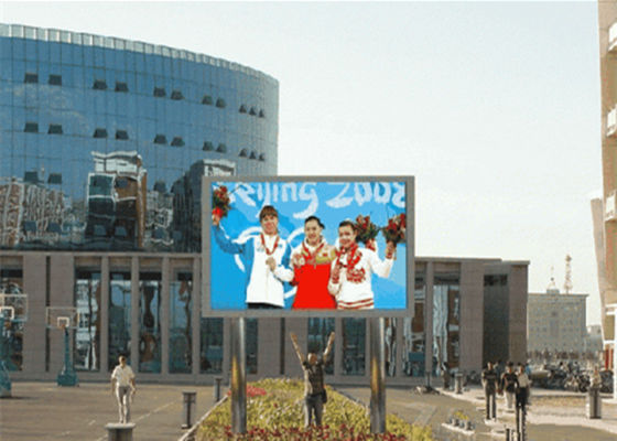 P10 Display LED a colori a prova d'acqua all'aperto 10 mm Pixel 10000 pixel/M2