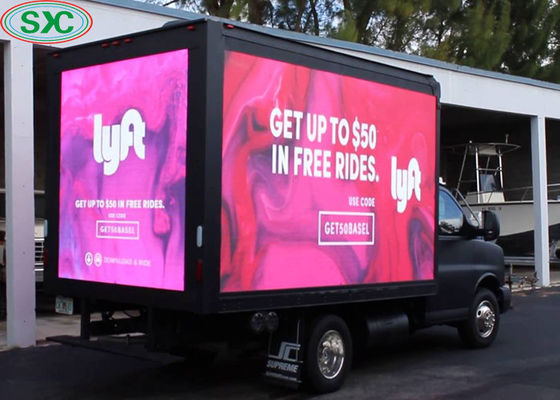 Prezzo buono Esposizione principale montata camion all'aperto P6 Rgb 3 In1 per moto di rollio pubblico di pubblicità in linea