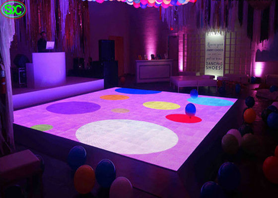 La CC interattiva impermeabile 15V dell'esposizione P4.81 del LED Dance Floor alluminio della pressofusione