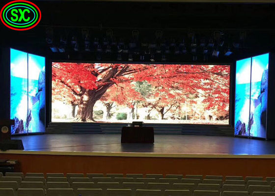 Indoor P3.91LED Stage Curtain Screen Sfondo Pubblicità Affitto HD No Drag Display a LED a colori