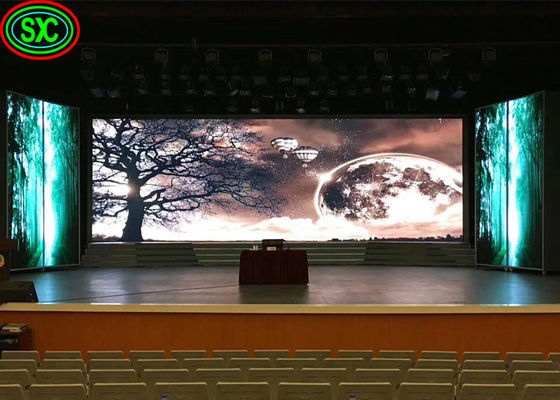 Indoor P3.91LED Stage Curtain Screen Sfondo Pubblicità Affitto HD No Drag Display a LED a colori