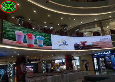 Full color led indoor schermo curvo pubblicità video curvo muro flessibile