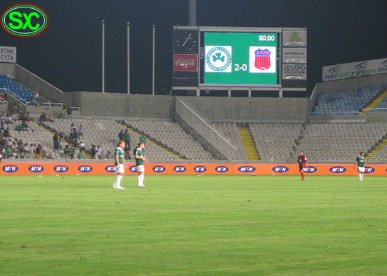 Sincronizzazione all'aperto di pubblicità P10 e segnare le esposizioni principali calcio dello stadio