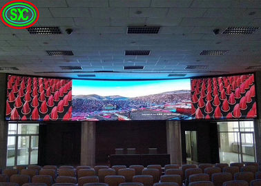 Schermo gigante per pannelli LED a parete video P2 P3.91 Display a LED per interni a colori con scatola curva per pubblicità interna