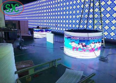 IP65 Full Color Outdoor LED Rental Screen, schermo video trasparente a 6 mm di pixel pitch