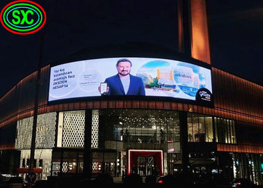 Display pubblicitario all'aperto a LED curvo, pannello a LED P6, display a LED a colori interiori a colori 20W