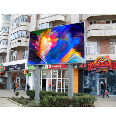 Armadio in alluminio pressofuso/acciaio P4 impermeabile a LED a colori per esterni, display a LED a colori per esterni