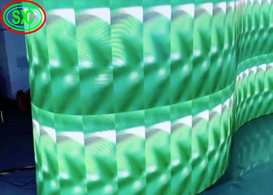 Schermo di visualizzazione a LED curvo per noleggio interno MBI5124 IC P3.91, schermo a colori mobile a colori a led