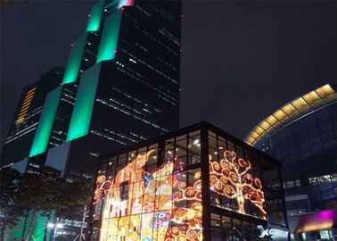 Screen LED trasparente a colori pieni, impermeabile all'aria aperta, schermo pubblicitario a parete in vetro HD P6