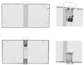 Pantalone per installazione a noleggio Grande angolo di visione P3.91 P4.81 2500 Nits schermo LED trasparente