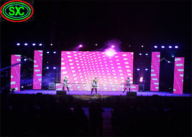 Acque resistenti in alluminio colato HD 6mm Pixel Pitch Stage LED Screen Concerto Event Sfondo