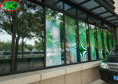 Pantalone per installazione a noleggio Grande angolo di visione P3.91 P4.81 2500 Nits schermo LED trasparente