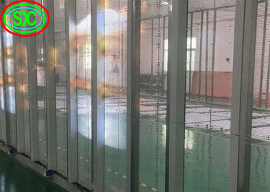 Pannello pubblicitario Epistar Chip trasparente LED Curtain Screen trasparente LED schermo trasparente vetro LED display