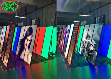 Display HD a LED P2.5 a colori piatti in piedi pubblicità 1/16 Parete di scansione