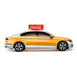 Display a LED a doppio lato P5 per la pubblicità Segnale del tetto dell'auto Segnale del taxi Display a LED superiore