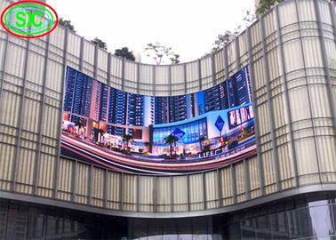 P10 Espositore LED a colori a prova d'acqua all'aperto Resistente al vento Alta definizione senza trascinamento