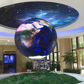 360° All'aperto Colonna a colori sfera LED Display Screen Building Billboard