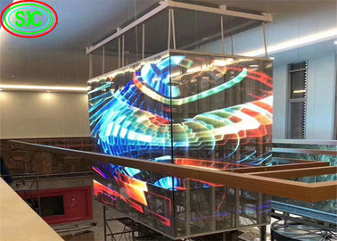 Luminosità schermo LED trasparente, cartelloni pubblicitari a LED a colori