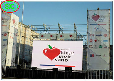 Performance in diretta impermeabile 256*128mm P10 Perimetro dello stadio schermo LED