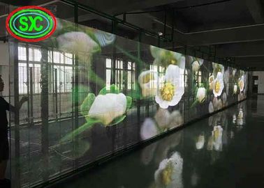 Luminosità schermo LED trasparente, cartelloni pubblicitari a LED a colori