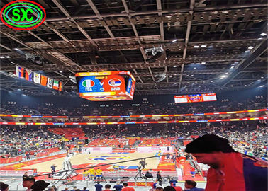 Pubblicità Noleggio schermi a colori cortile di basket cartelli P8 stadio schermi LED