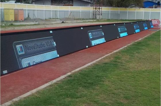 Prezzo buono Ghiaione impermeabile all'aperto del tabellone segnapunti LED di perimetro dell'insegna di pubblicità dello stadio P6 P8 P10 del campo di football americano di alta qualità grande in linea