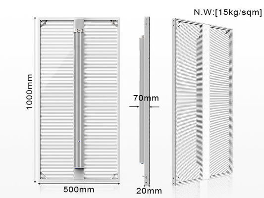 Indoor P3.9-7.8 Full Color Transparent Led Display Screen Smd Curved Led Video Wall Glass Led Screen per vetrina