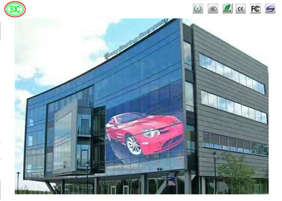 Shopping Mall Outdoor Full Color Waterproof P3.91-7.82 Mesh Screen LED trasparente