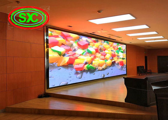 SMD 3528 P6 Large RGB LED Die-Casting Aluminium Screen IP65 Long Life Indoor LED TV Wall