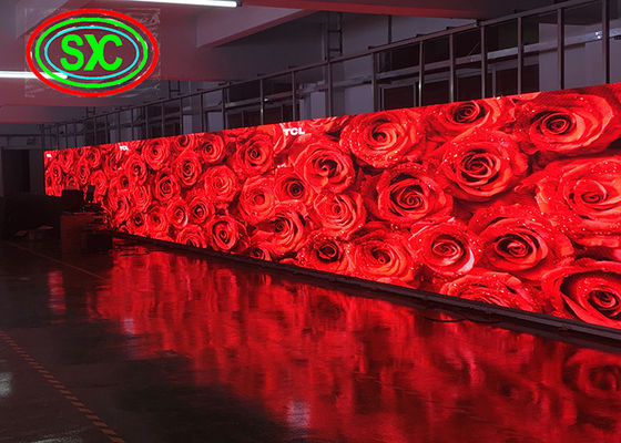 SMD 3528 P6 Large RGB LED Die-Casting Aluminium Screen IP65 Long Life Indoor LED TV Wall