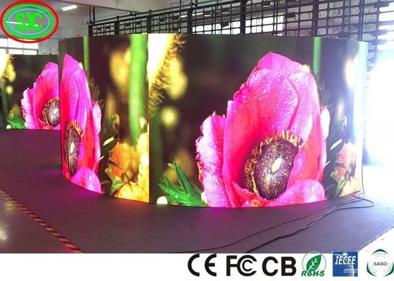 Non metallo Mosaico Ultra HD IP43 SMD2121 P3.91 Indoor Stage LED Screen LED schermo pubblicitario