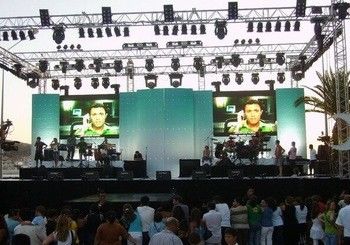 P6 all'aperto a colori pieni Scena a LED per concerti