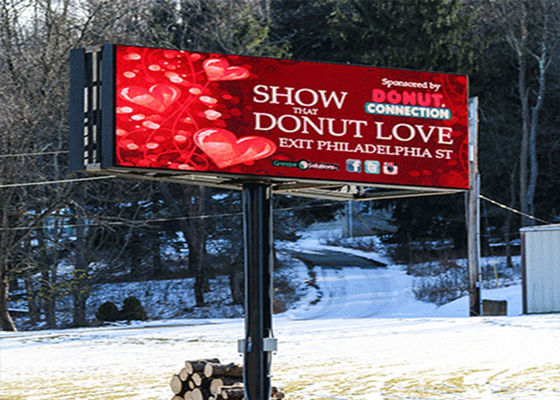 P8 Acqua resistente all'aria aperta schermo a LED a colori completi 8mm Pitch 5000cd Luminosità