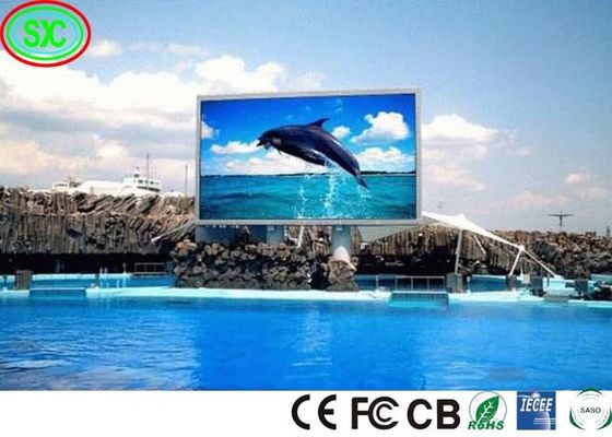 Fissato 7000 Nits P10 Led Video Wall Panel 320*320mm all'aperto display a LED a colori all'aperto