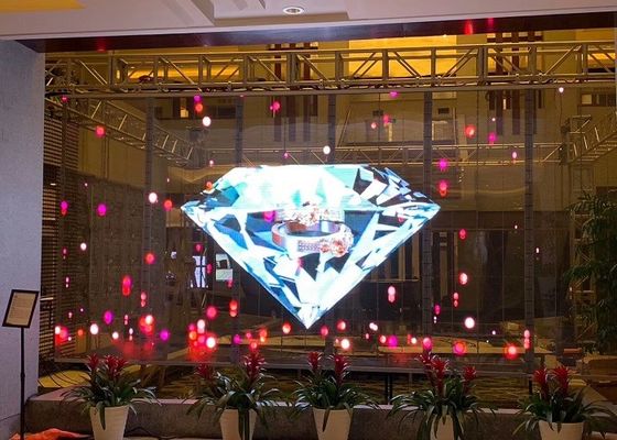 SMD2121 Display LED trasparente impermeabile per la pubblicità esterna accattivante