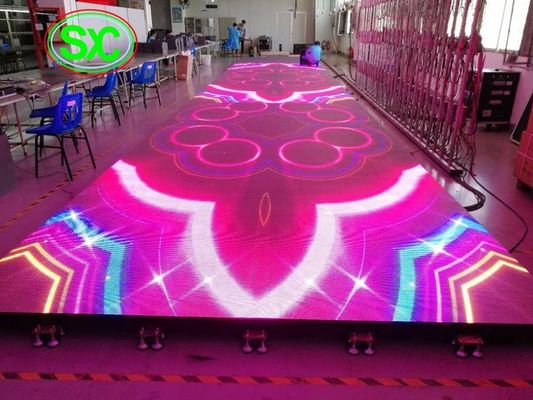 Indoor HD P6.25 SMD3528 Full Color LED Dance Floor 1000mmx 500mm Scatola