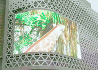 Schermo di visualizzazione principale pubblicità flessibile montato impermeabile all'aperto di Digital della curva della parete P8 video