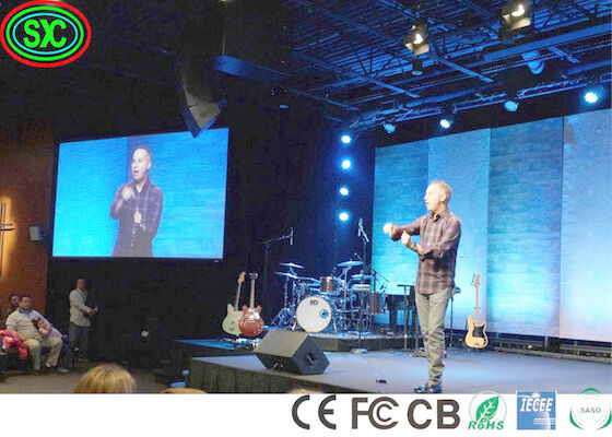 IP34 Concerto sul palco Backstage P3.9 Led Video Panel Wall Wide Viewing Angle schermo a led sul palco