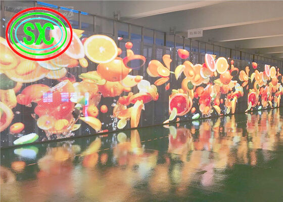 P3.91 - 7.81 Display LED a colori interiori trasparenti Display HD Display senza macchia