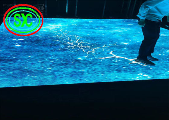 Pavimento da ballo a LED a colori SMD3528 P6.25 HD per interni, 1000mm x 500mm, pavimento da ballo a LED interattivo