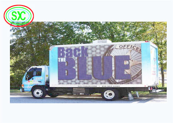 Display per camion pubblicitario LED impermeabile all'aria aperta P6 Chip Epistar ad alta luminosità